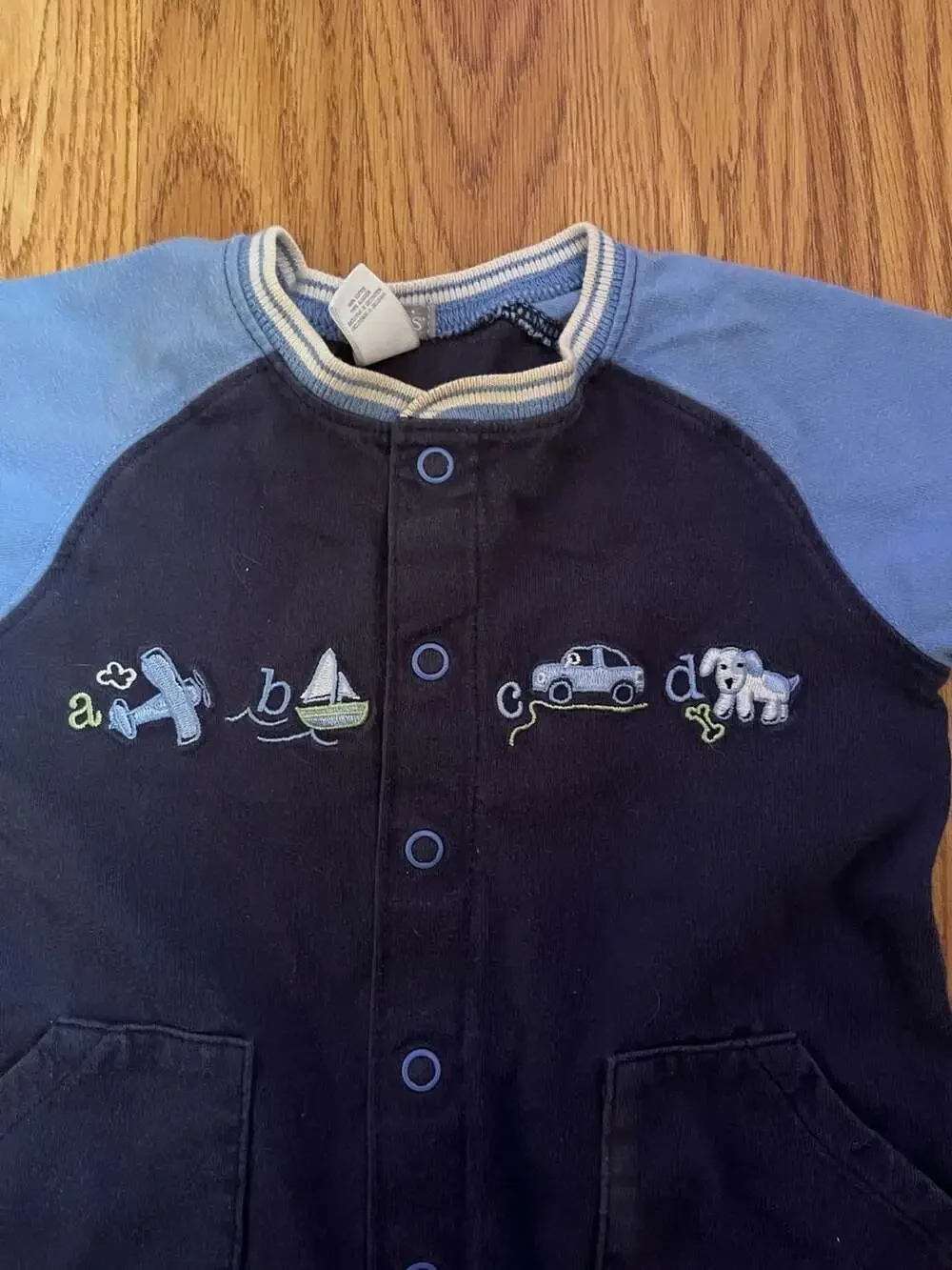 Carter's Baby Boy Embroidered Alphabet Graphic Romper